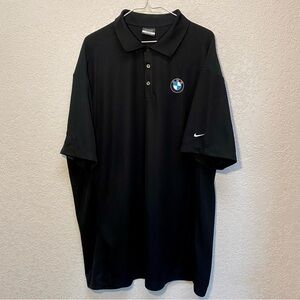 Nike x BMW Polo Men’s 3XL Black Dri-Fit Short Sleeve Sonic Automotive Golf Shirt
